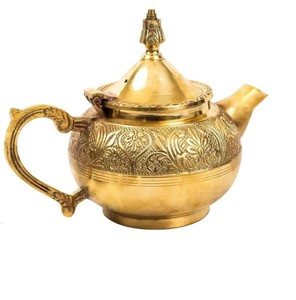 Exclusive Quality 1000ml Brass Tea <b>Kettle</b> for Hotel and Restaurant Use Bulk Kitchenware Tea Pot - Product Image 2