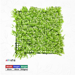 Panel Floral de Césped Artificial Blanco Mini - Product Image 1