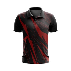 Polo personnalisé 100% coton pour hommes Chemise imprimée à manches courtes en grande taille pour hommes pour Polo court - Product Image 1