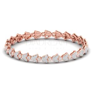 Women's Designer 925 Sterling Silver <b>Bangles</b> Full Bezel <b>Set</b> Moissanite Diamond Gold Plated Fancy Style for Party Gift Occasions - Product Image 4