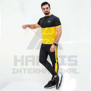 Venta al por mayor Hombres Entrenamiento Fitness Deportes Chándal Verano personalizado Suéter Pantalones conjunto de dos piezas para los hombres - Product Image 3