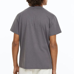 Camisetas de algodón 100% de alta calidad para hombre, camisetas de 240gsm con logotipo personalizado, camiseta sólida ajustada en blanco, camisetas de cuello redondo ajustadas normales para hombre - Product Image 3