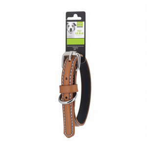 Raised Center Design PU Dog <b>Collar</b> for <b>Pets</b> - Product Image 2