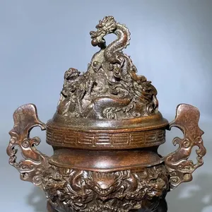 Brûleur d'encens religieux en laiton de luxe Bakhoor |   Encens indien durable et naturel pour une utilisation aromatique longue durée - Product Image 1