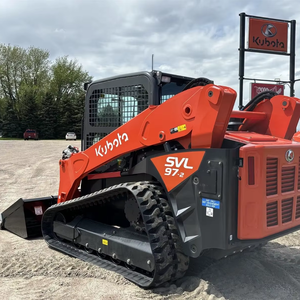 Kubota-Minicargadora con motor diésel de alto flujo, radio de 2 velocidades, control de joystick, cámara trasera de calor de aire, cargadores usados - Product Image 3