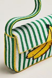 <b>Green</b> Color Seed Beads <b>Clutch</b> Hand Bag for Women Girl Stylish Stylish Beaded Embroidery <b>Clutch</b> Hand Purce for Women Girls - Product Image 3
