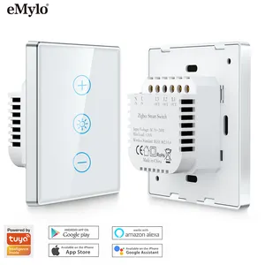 eMylo US Standard Wifi LED dimmer interruptor de toque 240V, interruptor de toque inteligente, interruptor de toque LED dimmer