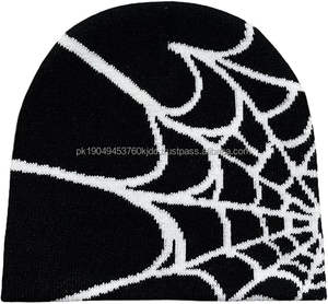 Gorro de Punto con Estampado de Letras Y2K, Gorro de Invierno con Diseño de Calavera, Lazo de Puntos y Patrones de Camuflaje para Hombres y Mujeres, Gorro para Playa y Negocios - Product Image 1