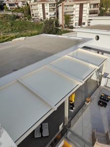 SISTEMA DE PERGOLA RETRÁCTIL, Pérgola Moderna de Aleación de Aluminio, Toldo para Exteriores, Gazebo, Techo de Pabellón, Sombra para Edificio de Oficinas - Product Image 6