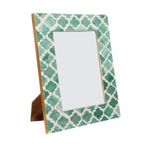 <b>Antique</b> Style Bone Inlay Photo <b>Frame</b> Budget-Friendly Floral Pattern for Home Decor Factory Direct Rates - Product Image 2