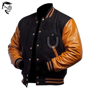 Las mejores chaquetas universitarias de diseño personalizado | Chaquetas con letras de lana y cuero de estilo universitario al por mayor "POR DESBRIDLEDS INDUSTRY - Product Image 1