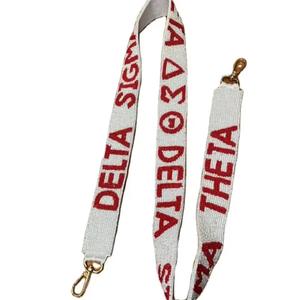 Correa de Repuesto para Bolso de Mujer, Hecha a Mano con Cuentas de Vidrio y Bordado, Color Vibrante, para Bolso de Hombro, CRYSTAL CRAFT - Product Image 1