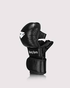 Gants de boxe demi-doigt en cuir véritable personnalisables de haute qualité gants de boxe en mousse pour combat de rue MMA - Product Image 3