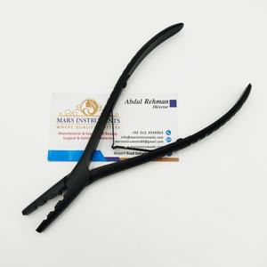 คีมหนีบผมสแตนเลสเกรดผ่าตัดแบบสามรู แข็งแรง ทนทาน สำหรับต่อผม ใช้ในเชิงพาณิชย์ - Product Image 3