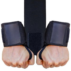 Vente en gros de bracelets d'haltérophilie de 13 pouces avec logo personnalisé Support de poignet respirant à réglage élastique pour haltérophilie et salle de sport - Product Image 1