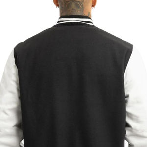 Veste universitaire pour hommes avec broderie en chenille de laine 100% personnalisée OEM Vestes universitaires brodées sur mesure de haute qualité - Product Image 6