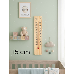 Wooden Wall Mounted Baby <b>Room</b> <b>Thermometer</b> - Product Image 2