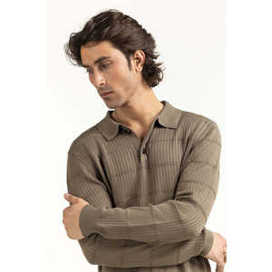 Suéter de Punto para Hombre, Corte Regular, 100% Algodón, con Capucha, Cierre de Cremallera y Decoración con Estampado/Padrón/Rayas para Primavera - Product Image 4