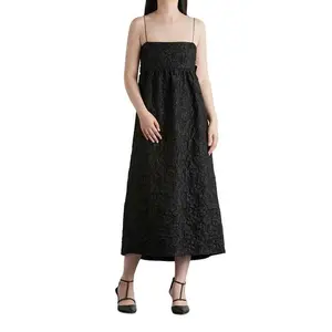 Couture Print Mouwloze Backless Bloemen Maxi Open Rug Strik Split Custom Slip Dress Ontwerpen Voor Dames Casual Jurken Lang