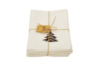 Serviettes de cuisine carrées en coton biologique, lot de 12, séchage rapide, forte absorption d'eau, faible rétrécissement, lavables 1000 fois
