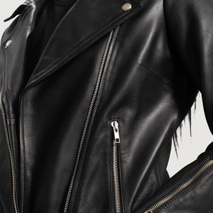 Veste en cuir pour femmes sur mesure Matériau durable de qualité supérieure Vêtements d'extérieur tendance pour les magasins de mode - Product Image 6