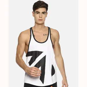 Nieuwe Aankomst 2023 Op Maat Gemaakt Vest Voor Gym Training Fabrikant Custom Logo Gym Fitness Mannen Bodybuilding Stringer Tank Top Goedkoop