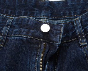 Pantalon en jean droit à jambe large et coupe ample avec logo personnalisé pour homme - Product Image 4