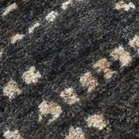 Tapis de prière rectangulaire noir en jute noué à la main, style méditerranéen, lavable, antidérapant, à poils moyens, et ensembles de tapis de porte – Meilleures ventes