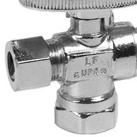 Vanne d'arrêt à double sortie de haute qualité 1/4 tours Compression FIP vanne de commande d'alimentation en eau à connexion rapide