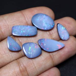 Ópalo Australiano Natural de 30 Quilates, Doble Cabujón Multifuego de Alta Calidad, de 13x7mm a 20x9mm, Piedra para Joyería - Product Image 3