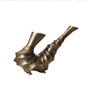 แจกันดอกไม้ประดิษฐ์ในร่มสำหรับห้องนั่งเล่นห้องนอนทำจากโลหะชุบนิกเกิลเคลือบเงาสำหรับตกแต่งห้องนอน - Product Image 2