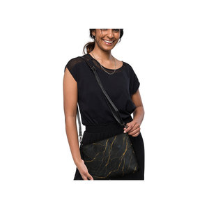 Sac bandoulière Legacy Luxe à poignée unique, élégant sac en cuir pour femme avec fermeture éclair, chaîne décorative, sangle réglable, imperméable, été - Product Image 4