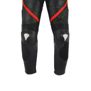 Trajes de Motocicleta de Cuero de Alta Calidad OEM, Transpirables y Resistentes al Viento, de Dos Piezas, Completamente Negros, Rojos y Blancos, Trajes de Trabajo y Carreras - Product Image 3