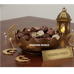 Bol à chocolat martelé finition or, forme ronde, design, nouveau bol à bonbons, haute qualité, classique, élégant, nouveau bol à chocolat - Product Image 1