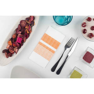 Tovaglioli Arancioni 40x40cm con Stampa Amanecer, Piegati 1/8, Morbidi e Asciutti, 480 Pezzi, B2B - Product Image 2