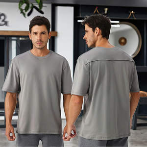 Camiseta de Cuello Redondo para Hombre, Personalizada, de Algodón Pesado/Fibra de Bambú, Duradera, de Secado Rápido, Ecológica, Transpirable, para Trabajo al Aire Libre y Uso Diario - Product Image 2