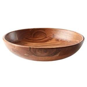 Bol à salade en bois avec finition polie et émaillée, écologique et durable pour les mariages et les fêtes - Product Image 5