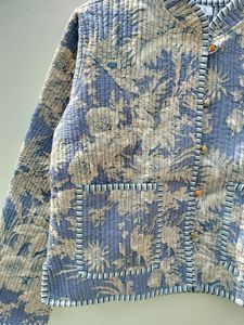 เสื้อแจ็กเก็ตผ้าคอตตอนพิมพ์ลายบล็อกมือแบบลำลองสำหรับผู้หญิงใส่ได้เป็นของขวัญที่สมบูรณ์แบบสำหรับฤดูหนาว - Product Image 4