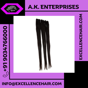 Extensions de cheveux vierges indiennes 100% Remy, double trame, lisses et ondulées, perruques en dentelle en vente par les exportateurs - Product Image 3