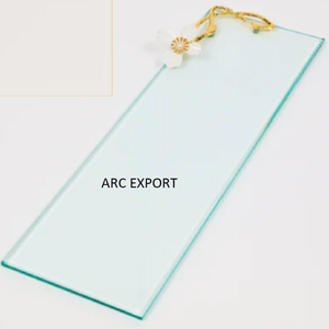 Plateau de service acrylique décor fantaisie avec poignée en métal couleur or Design Floral vaisselle de cuisine plateau de service alimentaire Top vente - Product Image 2