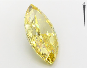 Certificat IGI CVD/HPHT 4.59CT couleur fantaisie jaune VVS/VS clarifier le diamant de laboratoire coupe marquise diamants en vrac diamants de laboratoire - Product Image 4