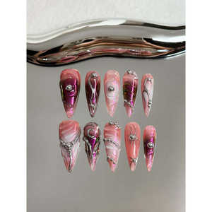 Ongles autocollants Neon Eclipse à effet pailleté ultraviolet avec adhésif durable pour nail art - Product Image 2