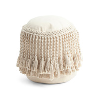 Pouf moderne Offre Spéciale tufté à la main en coton biologique, repose-pieds en macramé, meubles de maison d'Inde au meilleur prix