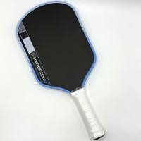 Pala de Pickleball de Fibra de Carbono Hecha a Medida con Diseño de Logotipo Personalizado, Fabricación OEM/ODM, Marca Privada, Protector de Borde, Empuñadura, Color Personalizado, Venta al Por Mayor
