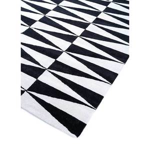 Alfombra de Lana y Viscosa Gris y Negra con Diseño Geométrico, Hecha a Mano, para Adolescentes y Niños, Forma Rectangular para Dormitorio o Pasillo-TNQ-3243 - Product Image 2