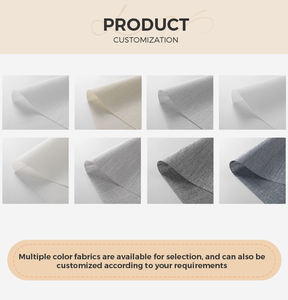 ستائر رومانية بسيطة مخصصة للمكاتب والمنازل، ستائر رومانية كهربائية من الألومنيوم مع مسار ستائر مدمج للنوافذ الفرنسية - Product Image 4