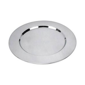 Assiette de service en fer écologique avec finition dorée Vaisselle de luxe pour événements et mariages - Product Image 2