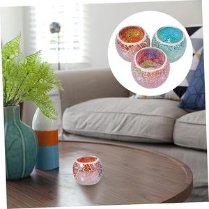 ที่ใส่เทียนโมเสคแก้วทำมือ งานศิลปะ สำหรับตกแต่งภายในโรงแรม รีสอร์ท ดีไซน์แบบดั้งเดิม สำหรับคริสต์มาส วันวาเลนไทน์ หรูหรา - Product Image 2