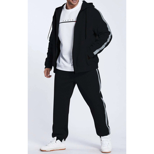 Ensemble de survêtement réversible 2-en-1 coupe-vent pour homme – Tenue décontractée personnalisable pour la course et l'entraînement, antibactérienne - Product Image 1