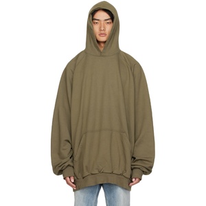 Sweat à capuche homme oversize 100 % coton, le plus vendu, en molleton bouclette français de haute qualité, épais, pour l'hiver, couleur unie - Product Image 1